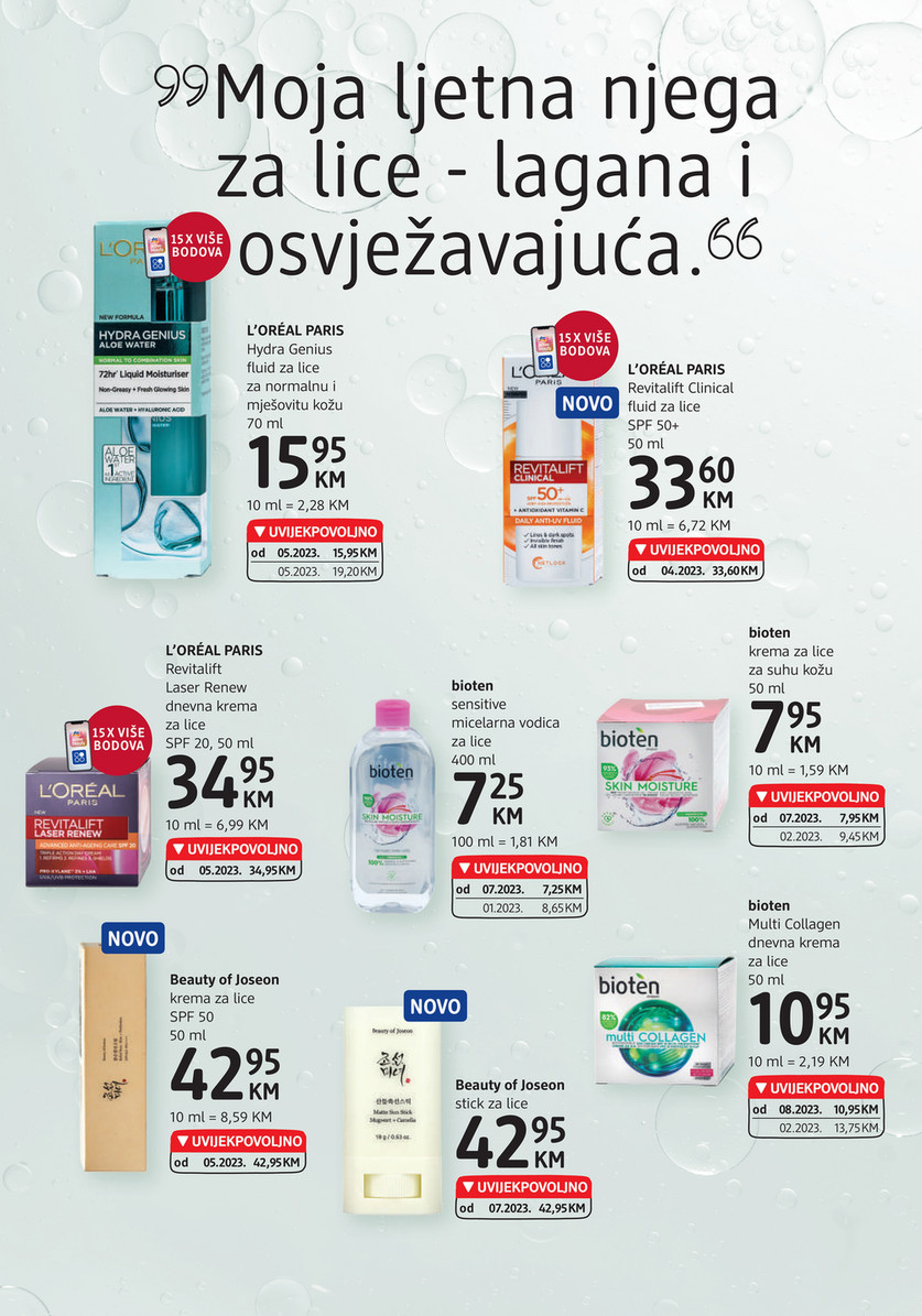 dmBA - dmBiH KATALOG 2.8. - 15.8.2023. - Hydra Genius krema za lice Aloe  Water za normalnu i mjeovitu kou